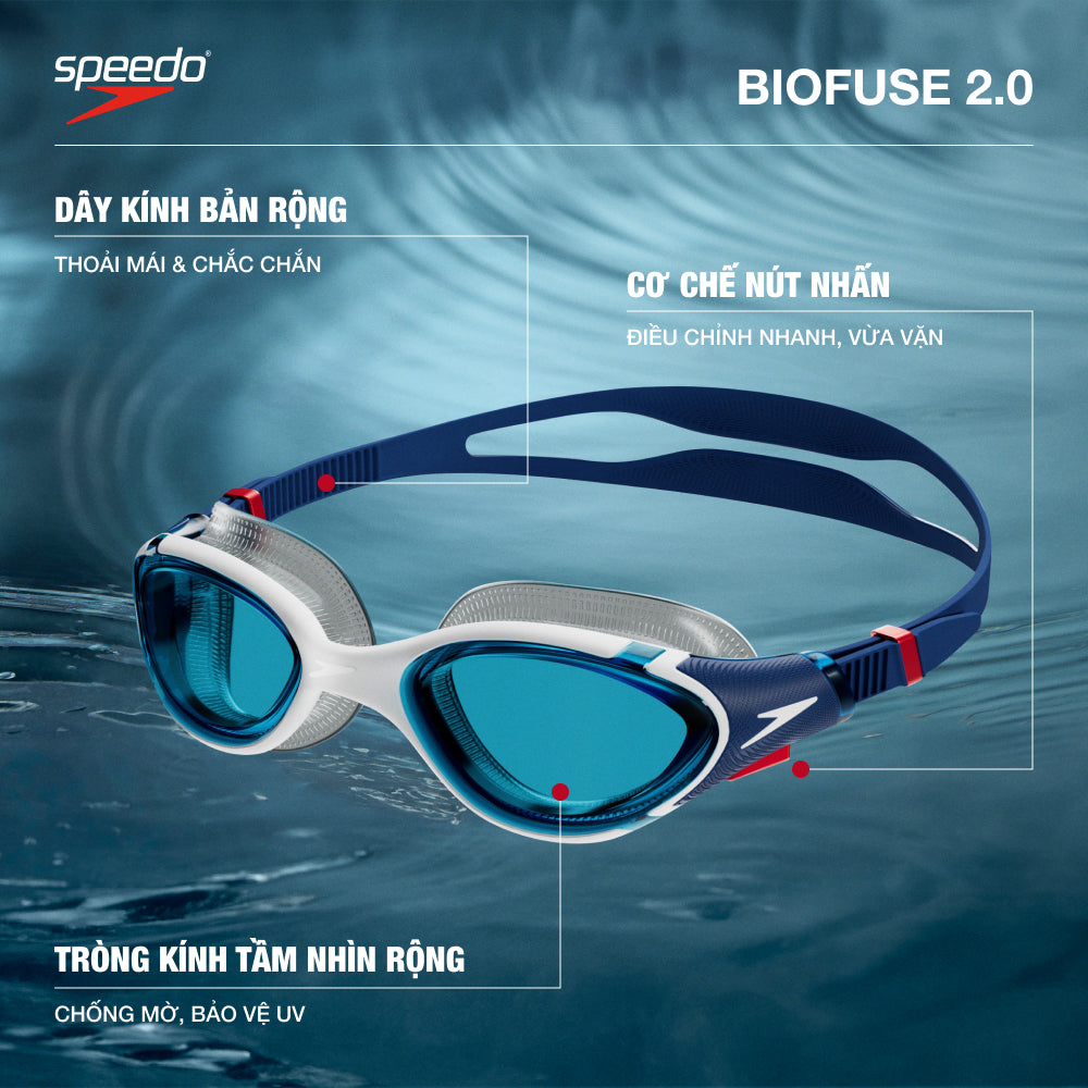 Kính Bơi Người Lớn Speedo Biofuse 2.0 - Xanh Dương - Supersports Vietnam