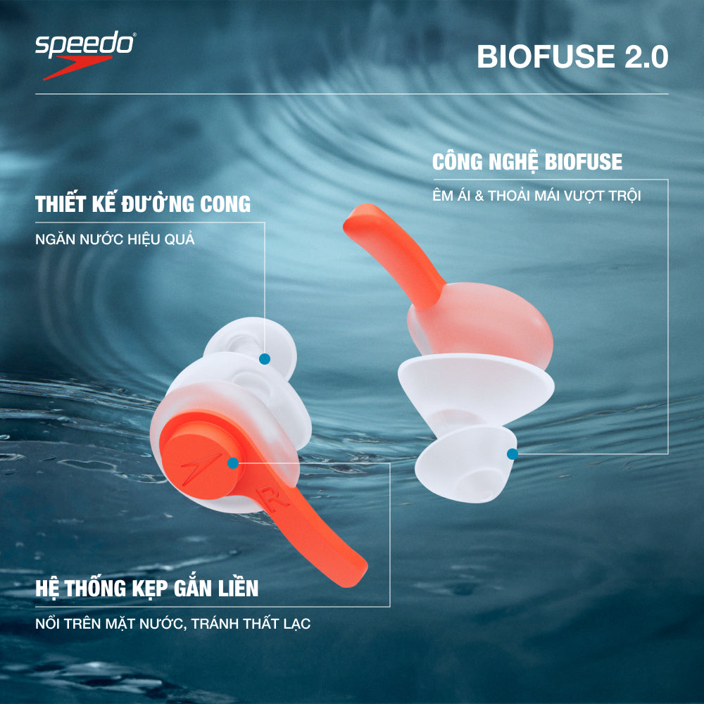 Bịt Tai Người Lớn Speedo Biofuse - Cam - Supersports Vietnam