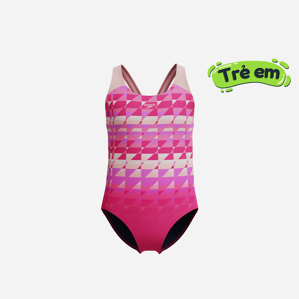 Đồ Bơi Một Mảnh Bé Gái Speedo Print Splashback - Hồng - Supersports Vietnam