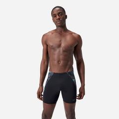 Men's Speedo End+ Max Splice Mid V2 Jammers - Black