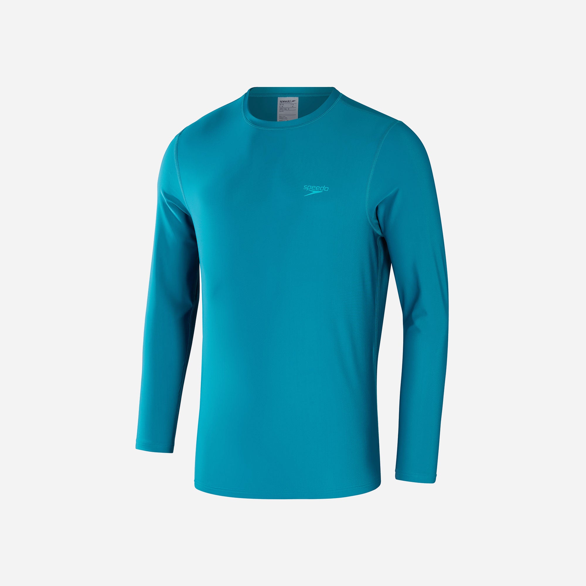 Áo Bơi Chống Nắng Nam Speedo Printed Long Sleeve Green/Blue - Supersports Vietnam