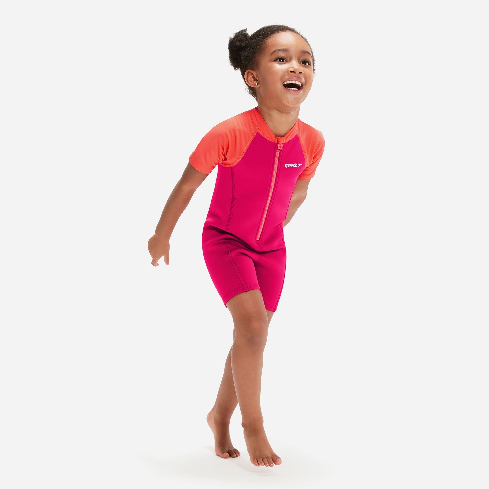 Đồ Bơi Một Mảnh Bé Gái Speedo Wetsuit Cherry - Hồng - Supersports Vietnam