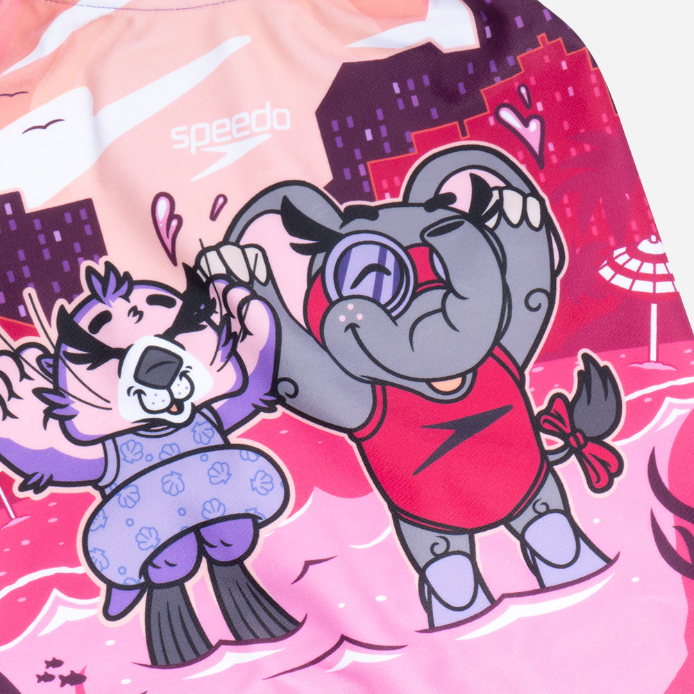 Đồ Bơi Một Mảnh Bé Gái Speedo Learn To Swim - Hồng - Supersports Vietnam