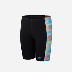 Boys' Speedo Digital Allover Panel  Jammers - Black