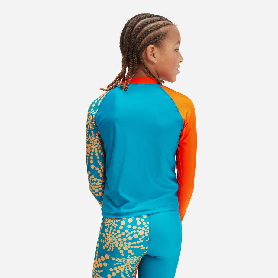 Boys' Speedo Printed Rashguard - Blue