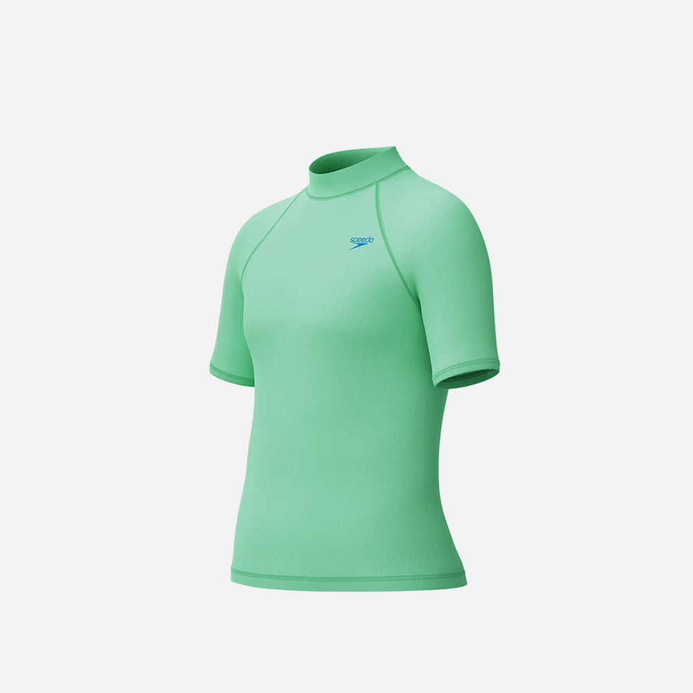 Áo Bơi Chống Nắng Bé Trai Speedo Printed Short Sleeves - Xanh Lá - Supersports Vietnam