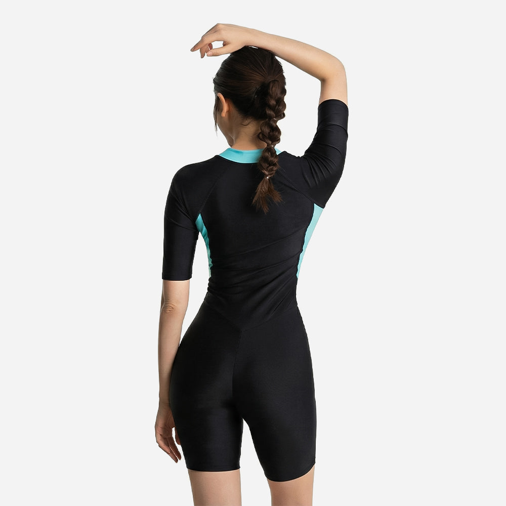 Đồ Bơi Một Mảnh Nữ Speedo Zip Front Asia Fit - Đen - Supersports Vietnam