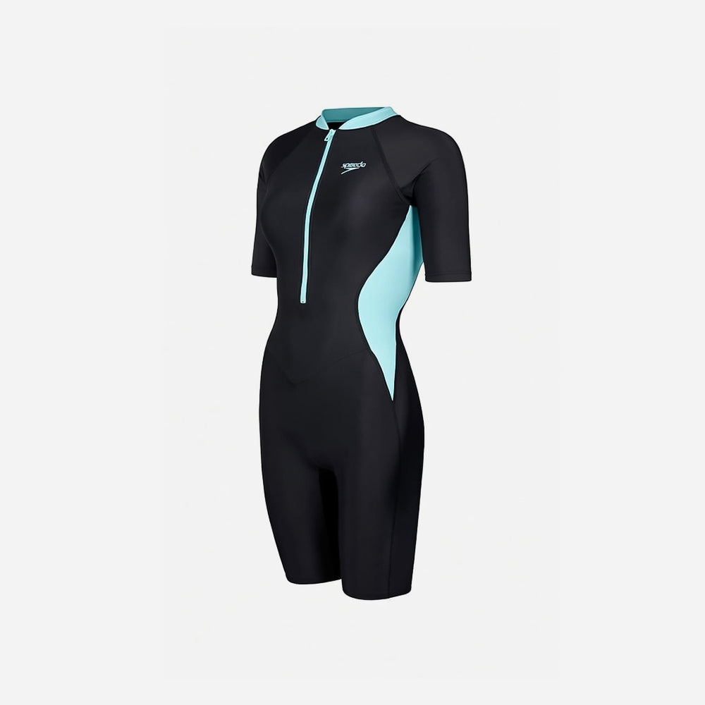 Đồ Bơi Một Mảnh Nữ Speedo Zip Front Asia Fit - Đen - Supersports Vietnam
