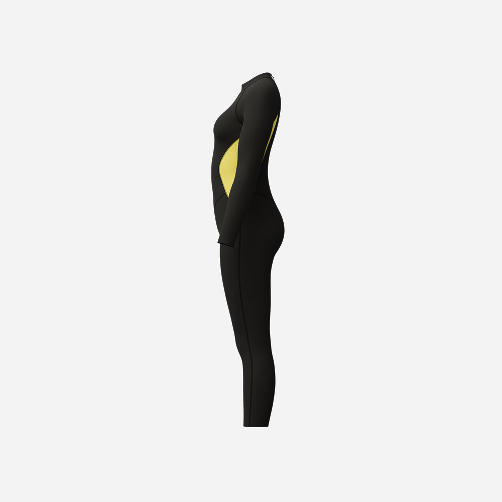 Đồ Bơi Chống Nắng Nữ Speedo Long Sleeves Panel (Asia Fit) - Vàng - Supersports Vietnam