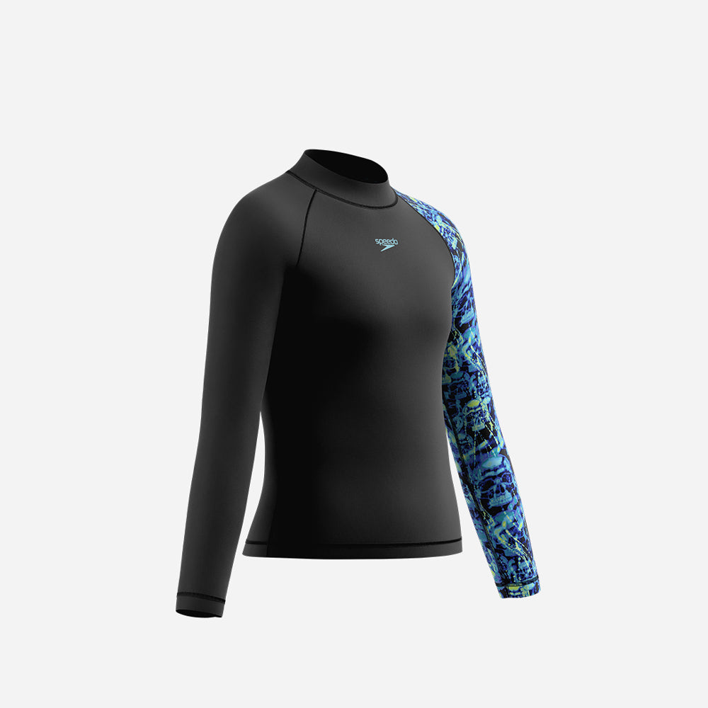 Áo Bơi Chống Nắng Bé Trai Speedo Long Sleeve Print - Supersports Vietnam