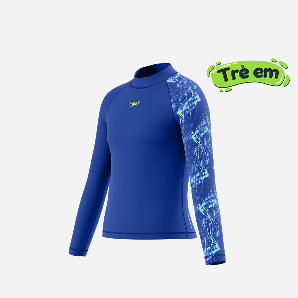 Áo Bơi Chống Nắng Bé Trai Speedo Long Sleeve Print - Supersports Vietnam