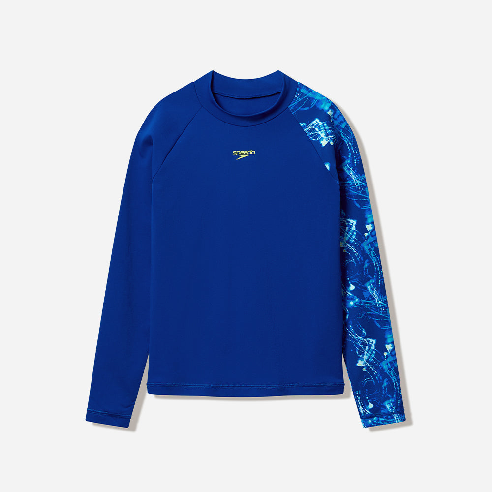 Áo Bơi Chống Nắng Bé Trai Speedo Long Sleeve Print - Supersports Vietnam