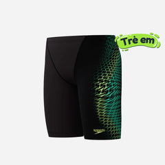 Quần Bơi Bé Trai Speedo Digital Print V-Cut - Đen - Supersports Vietnam