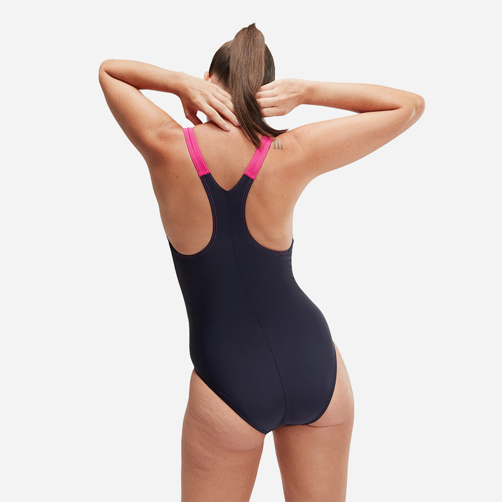 Đồ Bơi Một Mảnh Nữ Speedo Hyper Boom Spliceice Racerback - Hồng - Supersports Vietnam