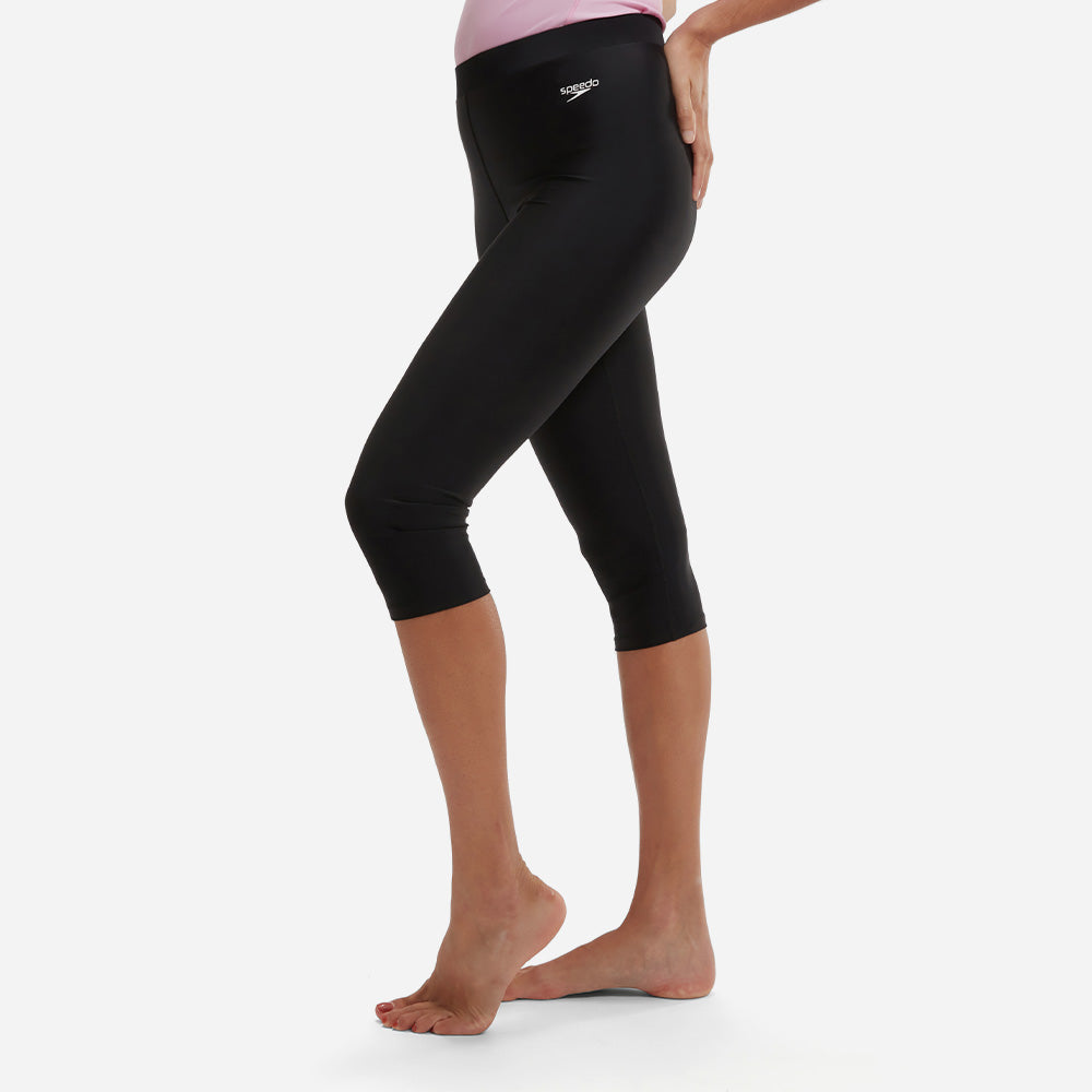 Quần Bơi Nữ Speedo Essential 3/4 Sun Protection - Đen - Supersports Vietnam