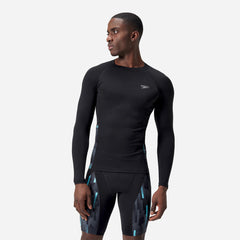 Men's Speedo End+ Splice Rash Top - Black