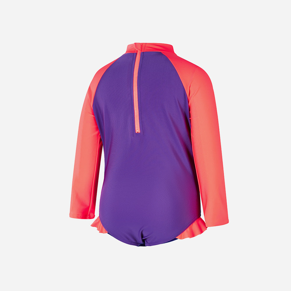 Đồ Bơi Một Mảnh Bé Gái Speedo Printed Frill - Tím - Supersports Vietnam