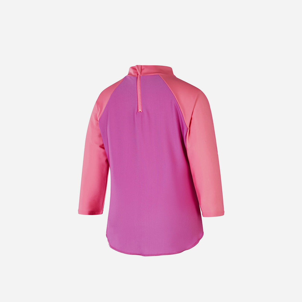 Áo Bơi Chống Nắng Bé Gái Speedo Digital Long Sleeve - Hồng - Supersports Vietnam