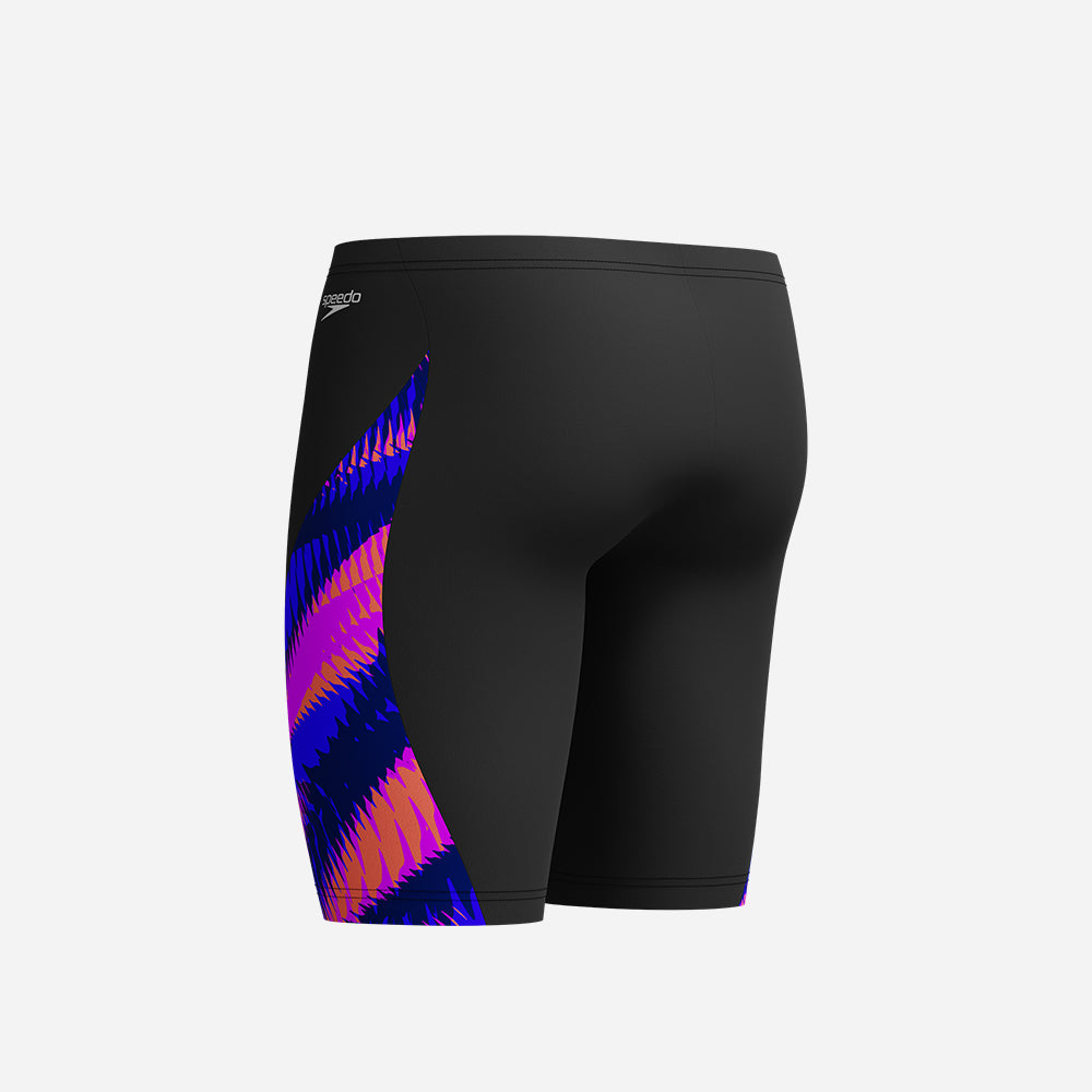 Men's Speedo Allover Digital V-Cut Jammers - Black