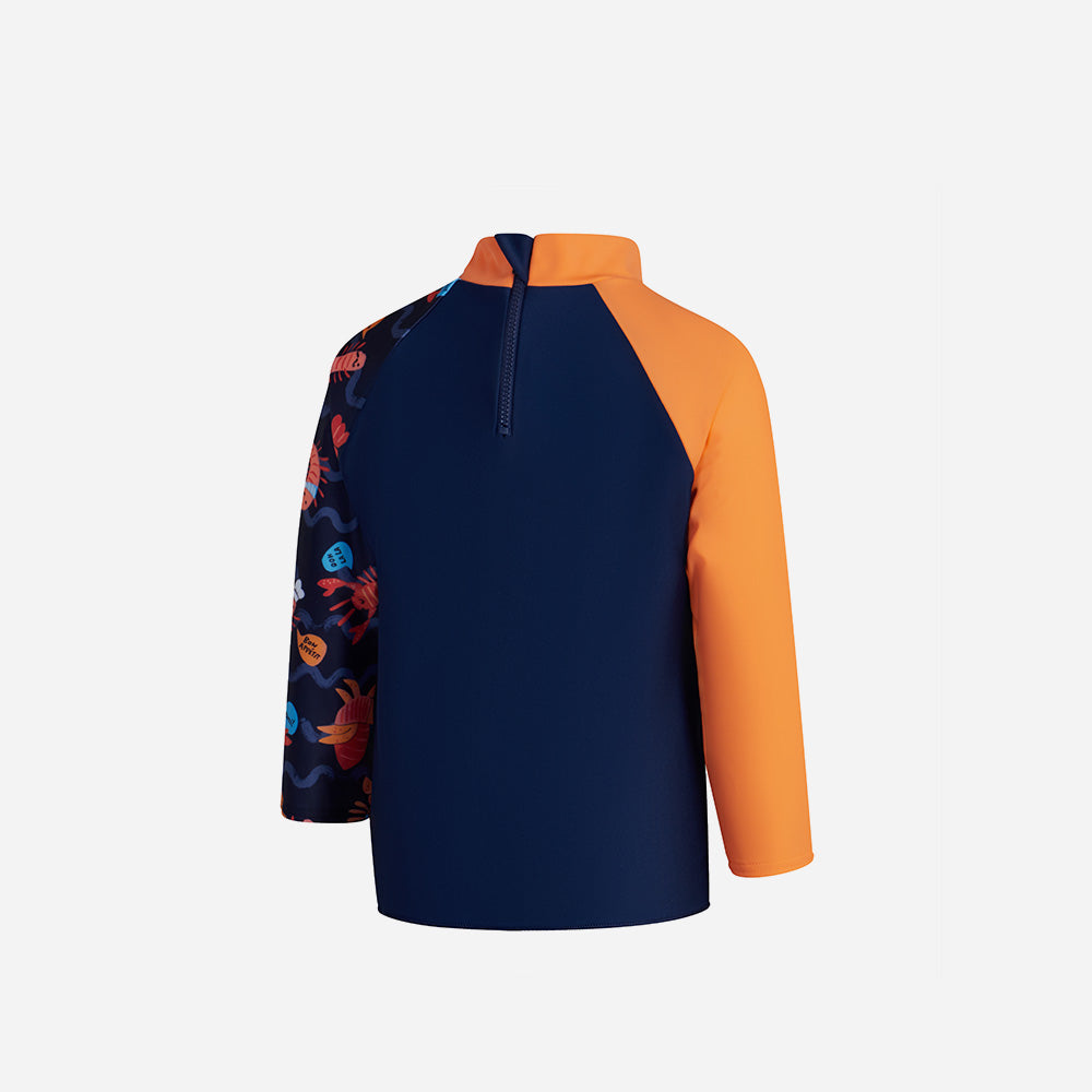 Áo Bơi Chống Nắng Bé Trai Speedo Digital Rash - Xanh Navy - Supersports Vietnam