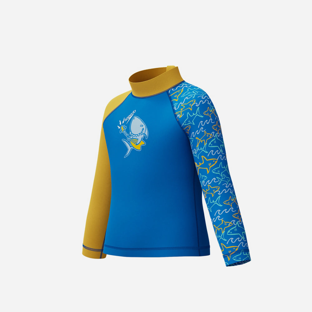 Áo Bơi Chống Nắng Bé Trai Speedo Digital Long Sleeve - Xanh Dương - Supersports Vietnam