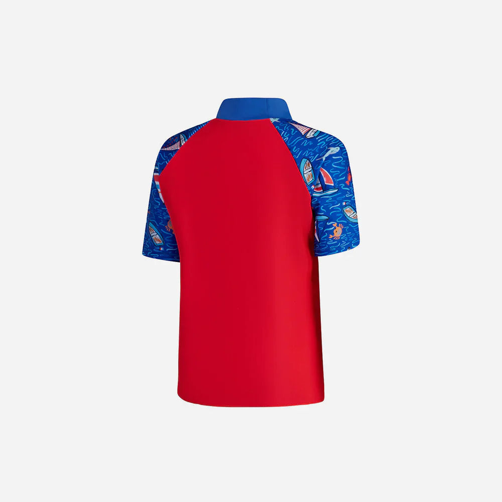 Áo Bơi Bé Trai Speedo Digital Rash - Đỏ - Supersports Vietnam