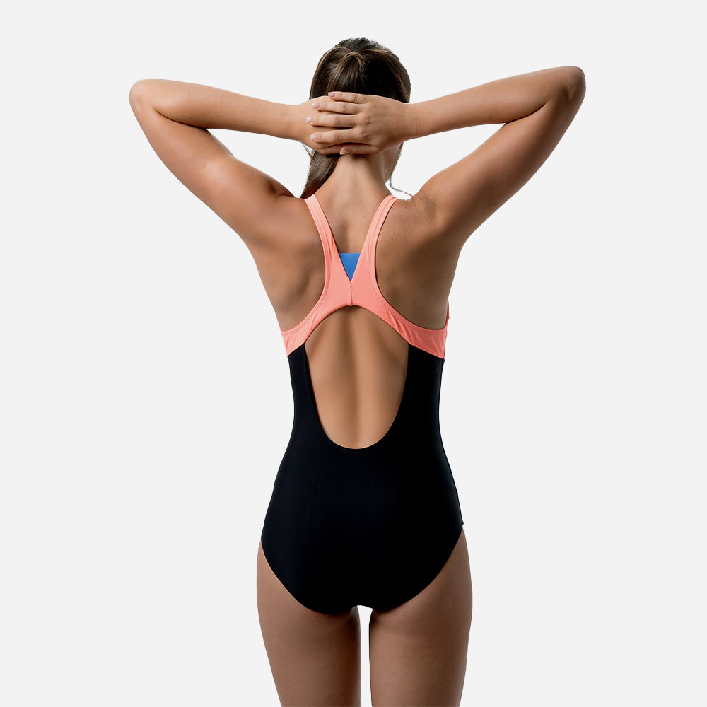 Đồ Bơi Một Mảnh Nữ Speedo Zip Colour Block - Đen - Supersports Vietnam