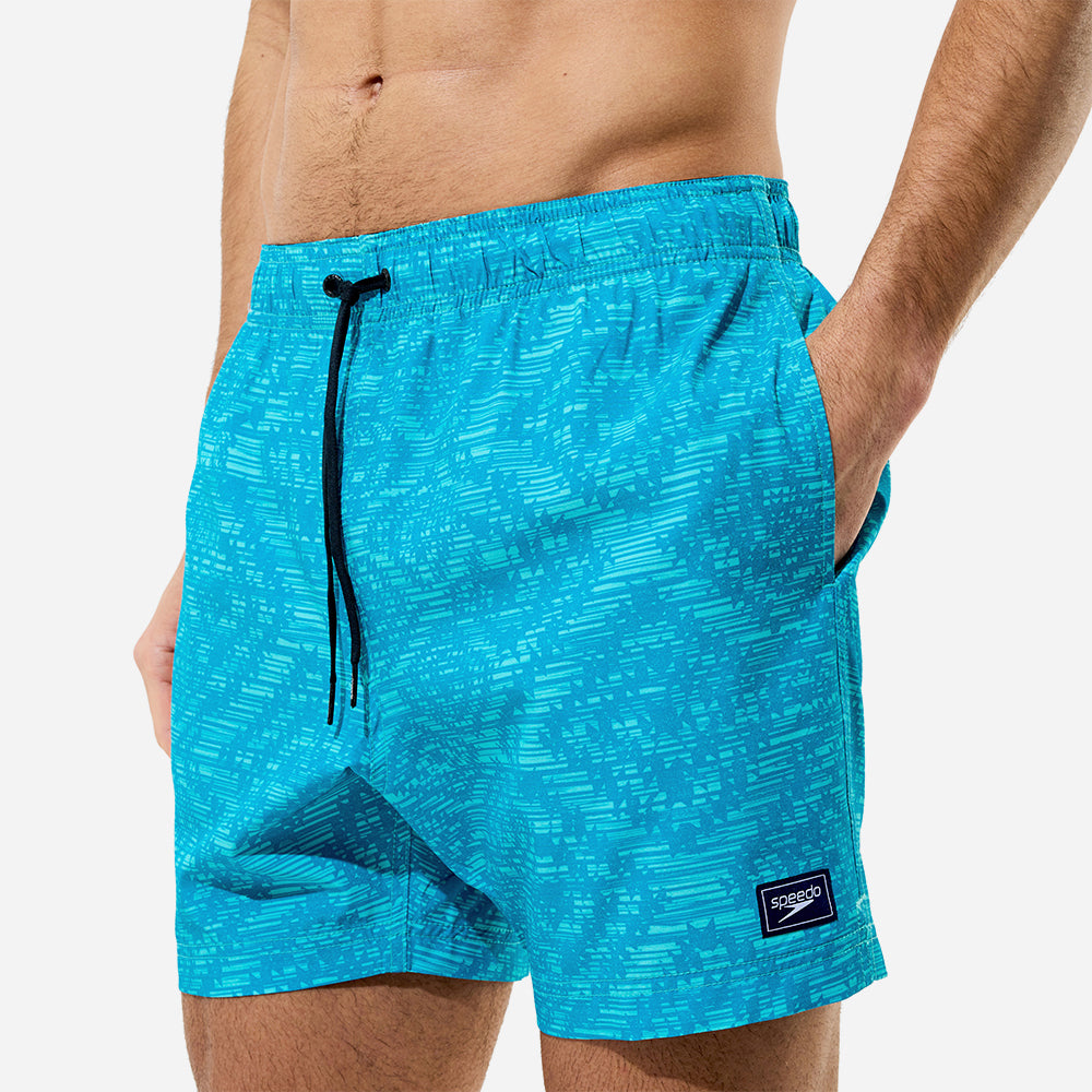 Quần Bơi Nam Speedo Print Redondo Edge 16 Inch - Xanh Dương - Supersports Vietnam