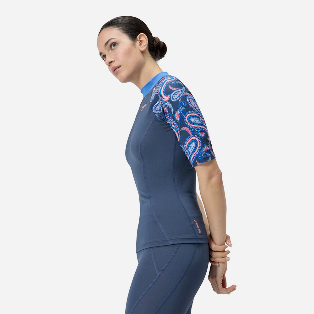 Áo Bơi Chống Nắng Nữ Speedo Printed - Xanh Dương - Supersports Vietnam