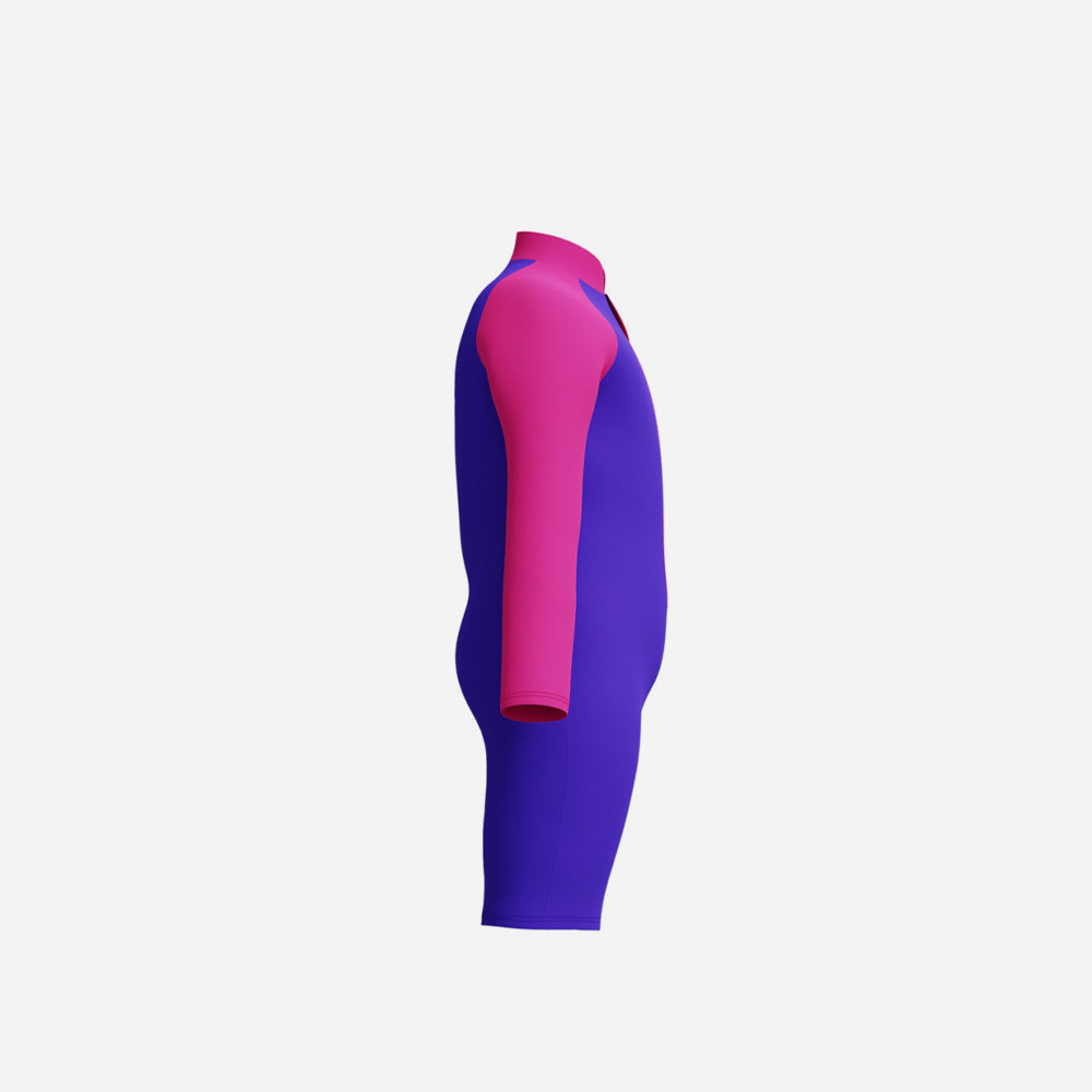 Đồ Bơi Chống Nắng Bé Gái Speedo Long Sleeves Zip - Tím - Supersports Vietnam