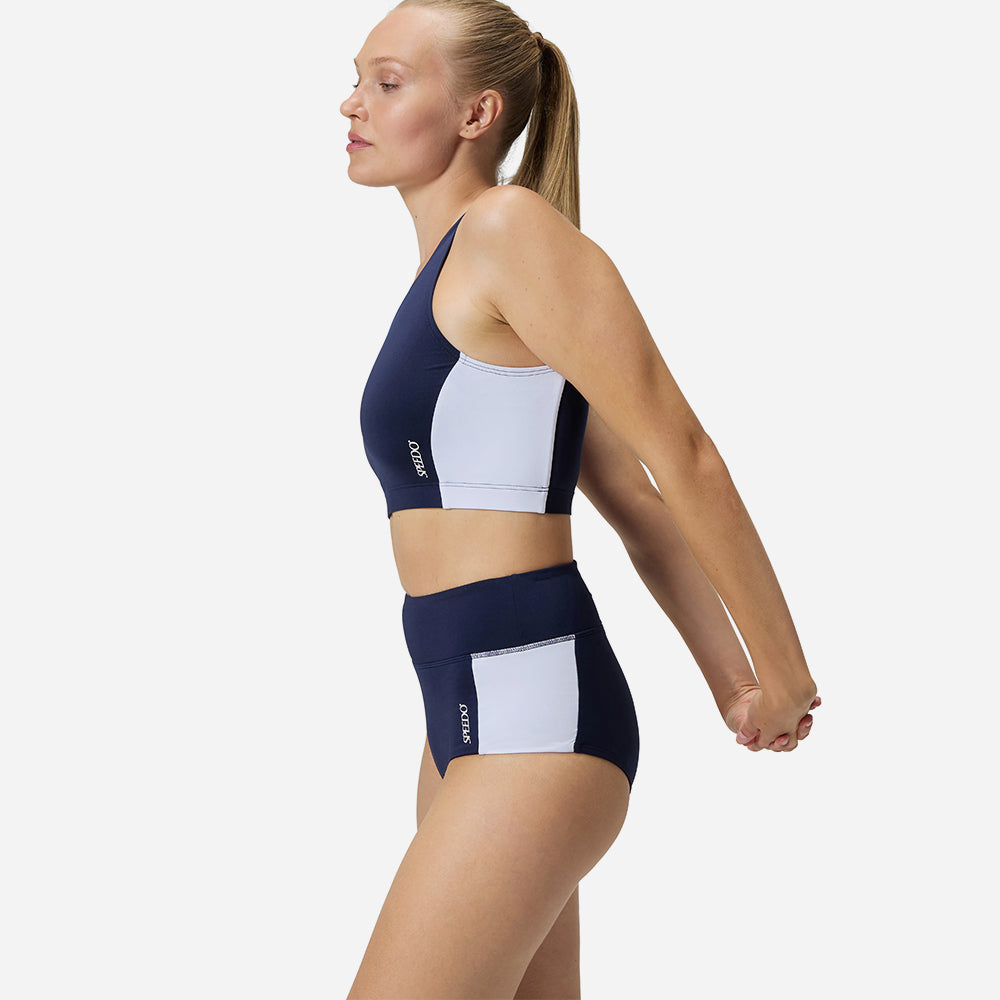 Quần Bơi Nữ Speedo Cb Banded Boyleg (Asia Fit) - Xanh Navy - Supersports Vietnam