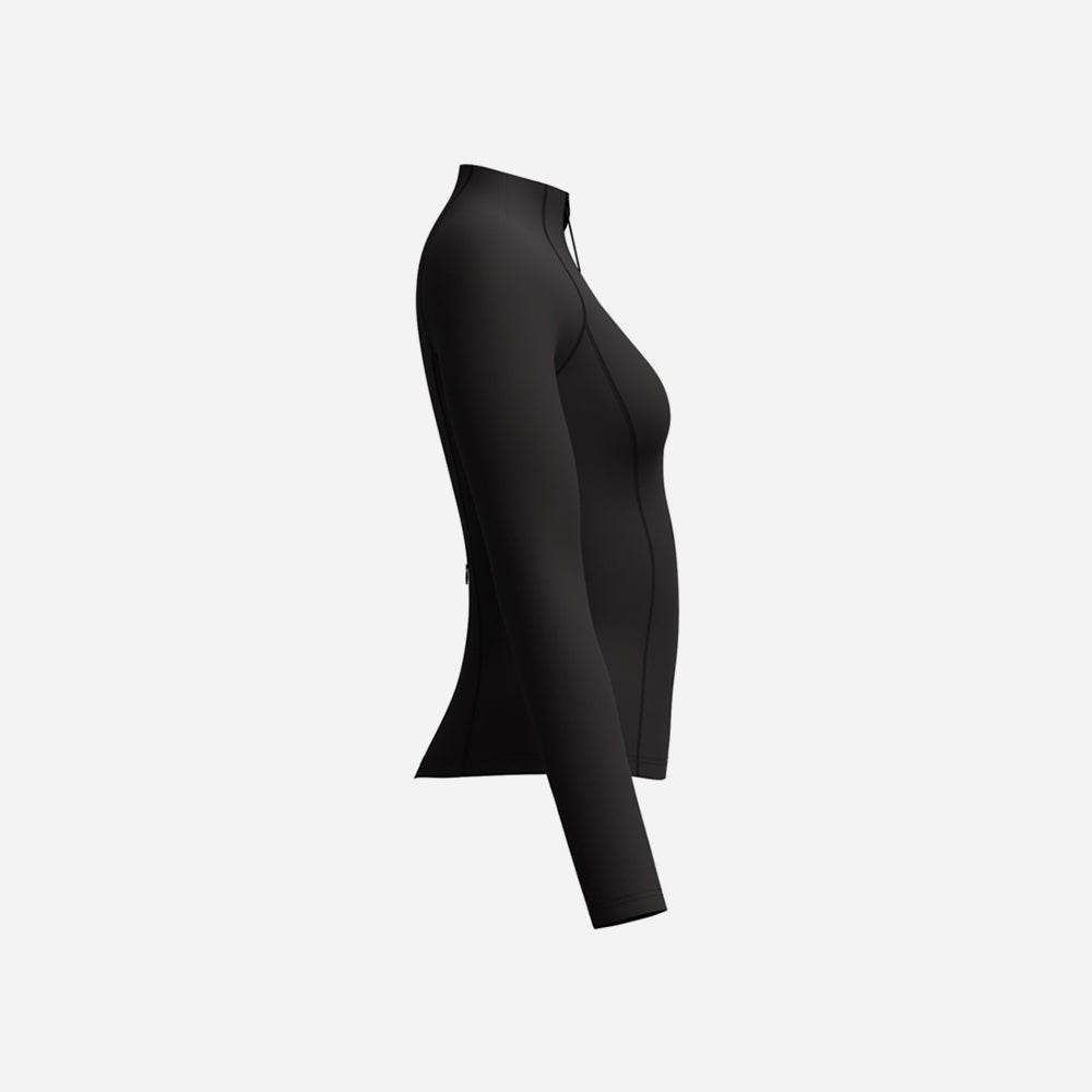 Áo Bơi Chống Nắng Nữ Speedo Long Sleeves (Asia Fit) - Đen - Supersports Vietnam