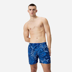 Quần Bơi Nam Speedo Printed Leisure 16" - Xanh Dương