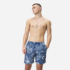 Quần Bơi Nam Speedo Printed Leisure 18" - Xanh Dương