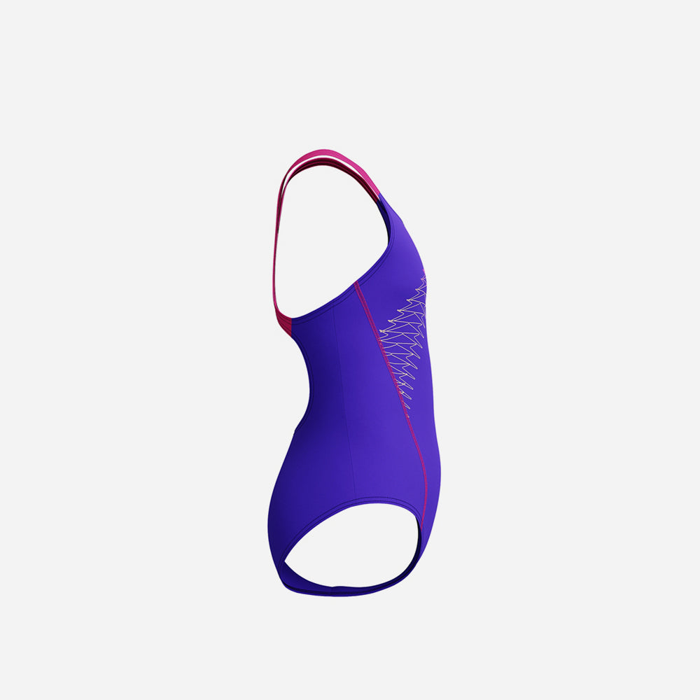 Đồ Bơi Một Mảnh Bé Gái Speedo Medley Logo Medalist - Tím - Supersports Vietnam