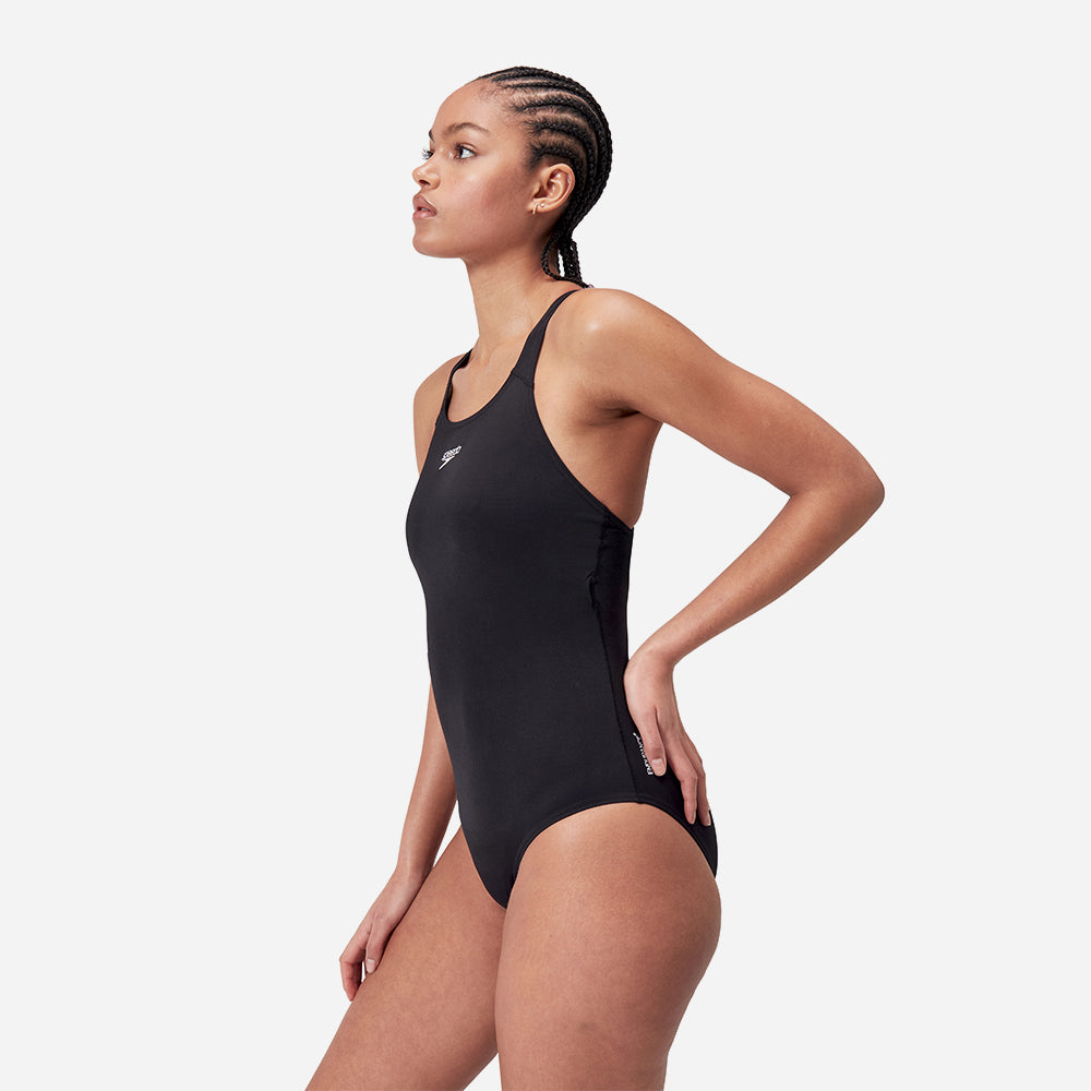 Đồ Bơi Một Mảnh Nữ Speedo End+ Essentials Kickback - Đen - Supersports Vietnam