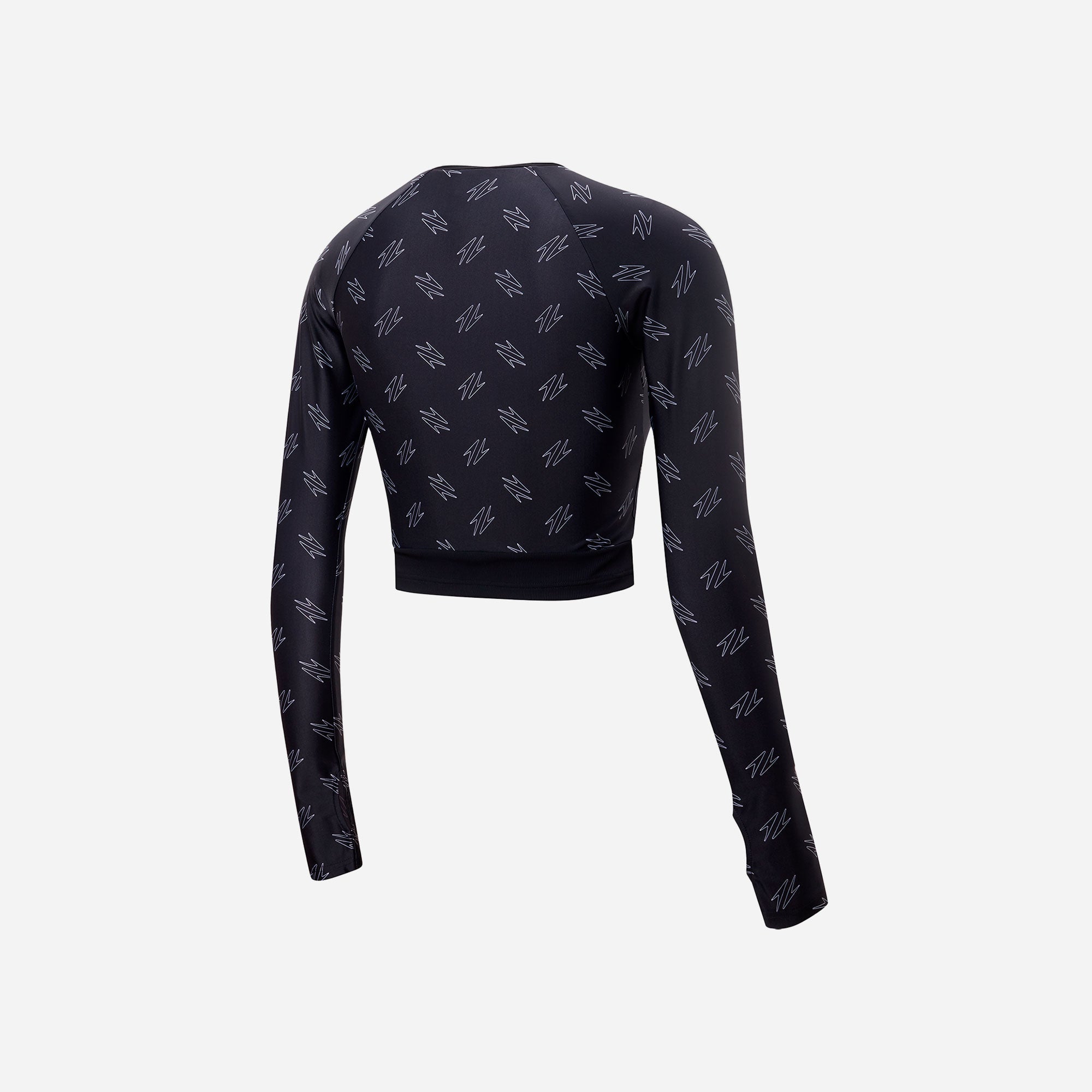 Áo Bơi Chống Nắng Nữ Speedo Js2 Ls Alvr Zip Rash Top(Af) Black/White - Supersports Vietnam