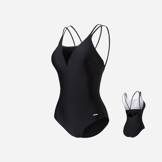 Women's Speedo Lbd2 Velvet Crossback Swimsuit - Black