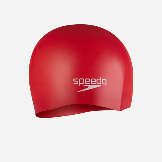 Speedo Moulded Silicone Swim Cap - Red