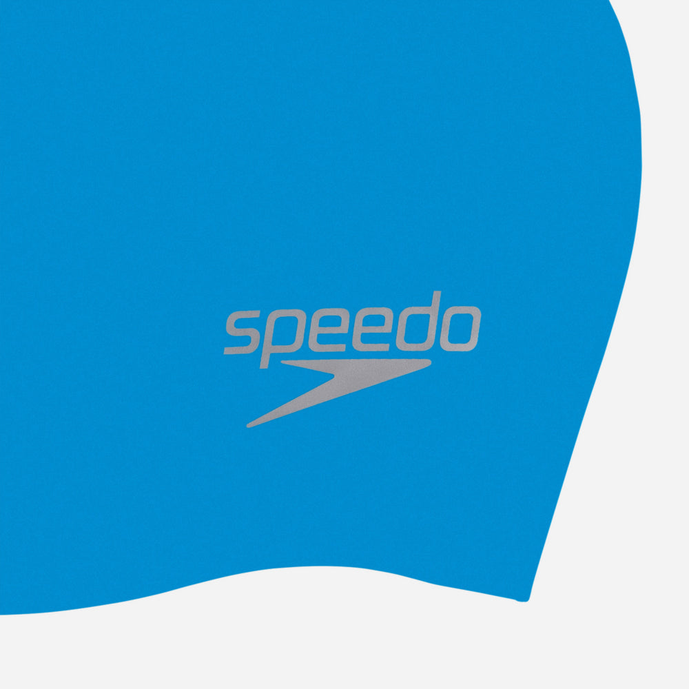 Mũ Bơi Người Lớn Speedo Moulded Silicone - Xanh Dương - Supersports Vietnam