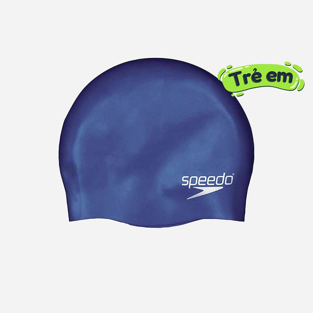 Nón Bơi Trẻ Em Speedo Plain Moulded Silicone - Xanh Dương - Supersports Vietnam