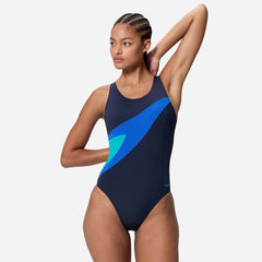 Đồ Bơi Một Mảnh Nữ Speedo Hyperboom Butterfly Back - Xanh Navy - Supersports Vietnam