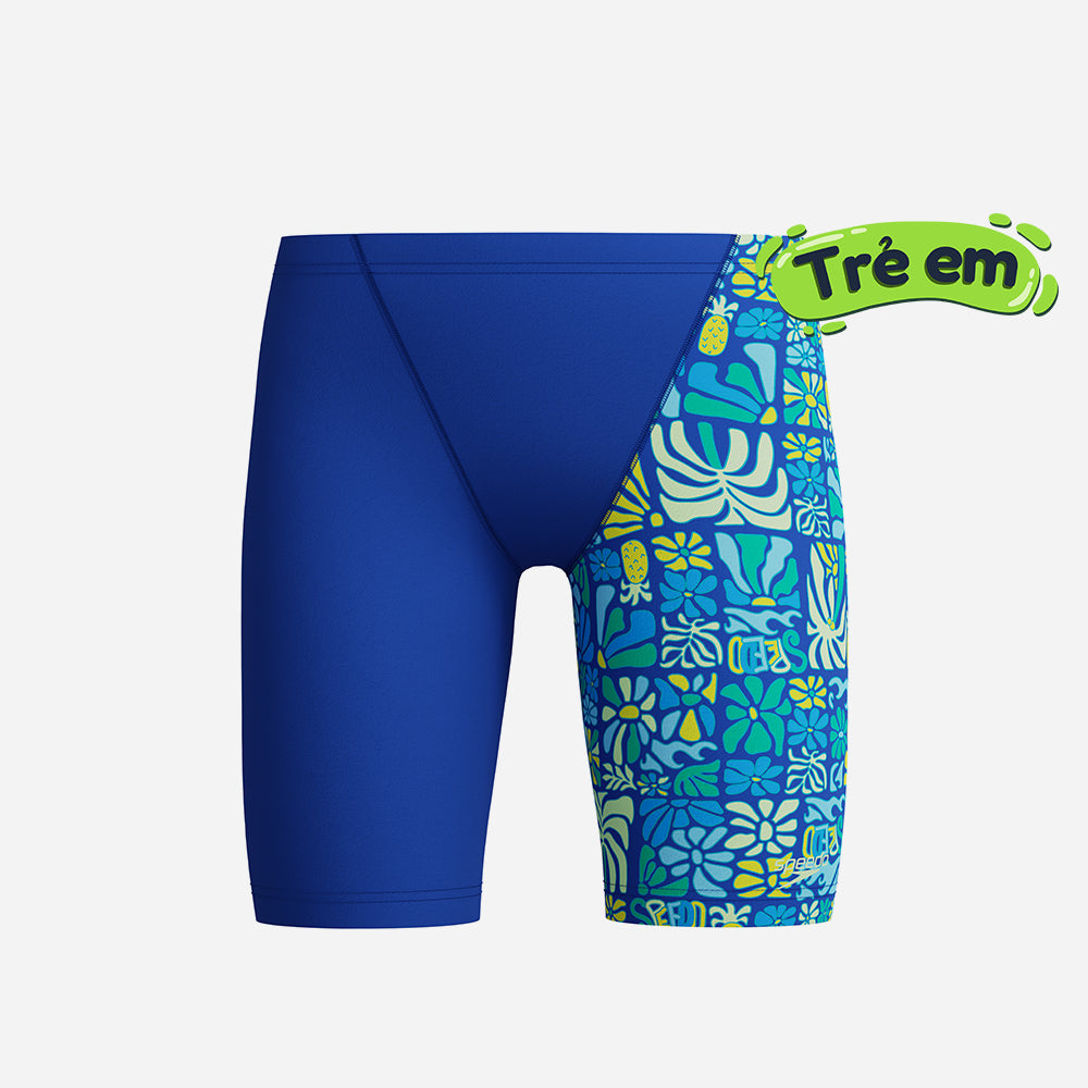 Quần Bơi Bé Trai Speedo Print V-Cut - Xanh Dương - Supersports Vietnam