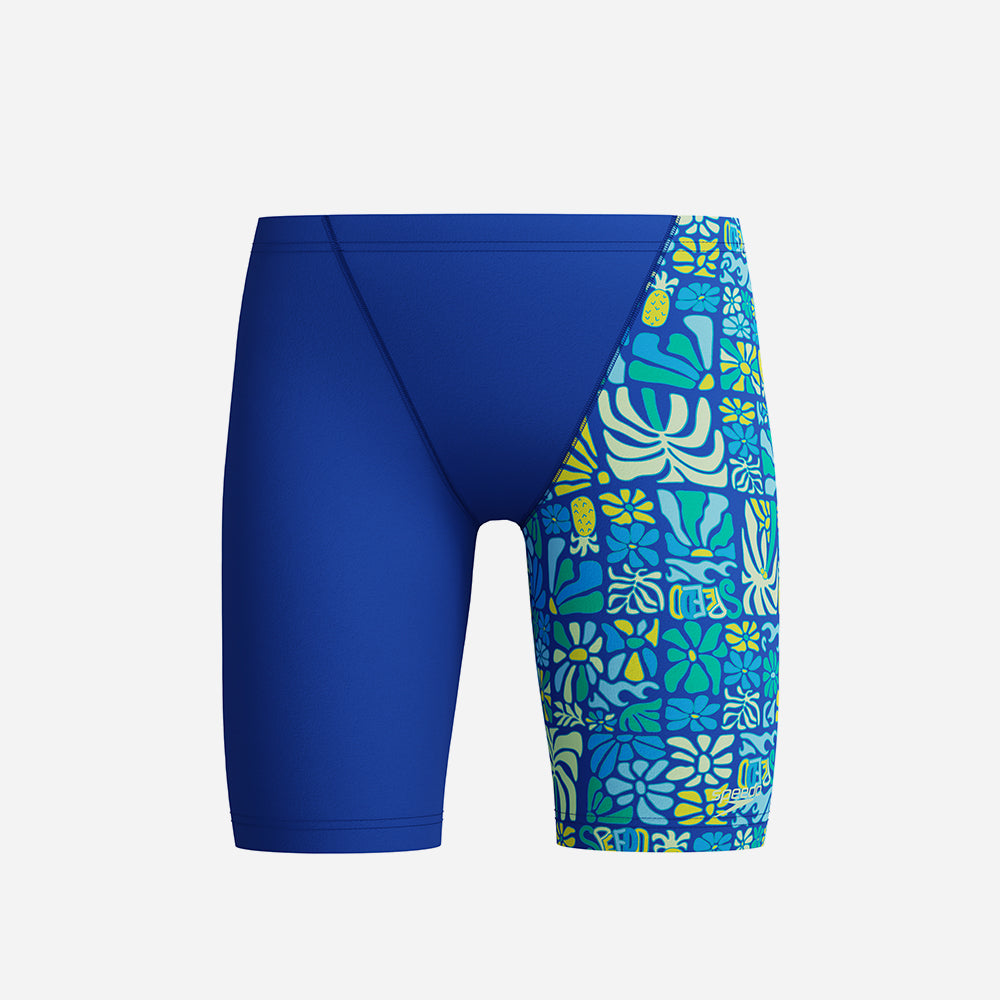 Quần Bơi Bé Trai Speedo Print V-Cut - Xanh Dương - Supersports Vietnam