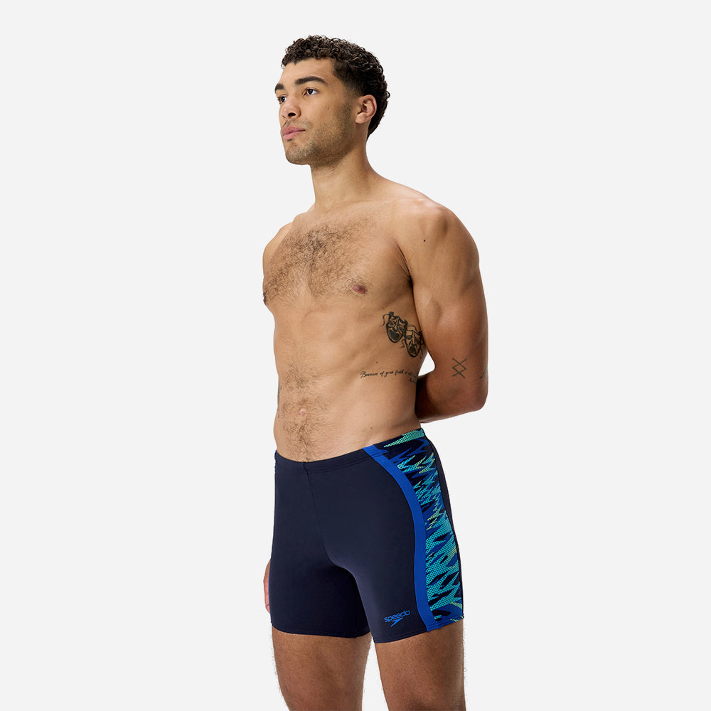 Quần Bơi Nam Speedo Hyperboom Splice Mid - Xanh Dương - Supersports Vietnam