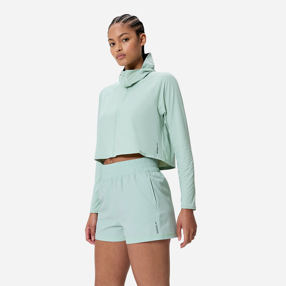 Quần Bơi Nữ Speedo Solid Swim 13.5" - Xanh Mint - Supersports Vietnam