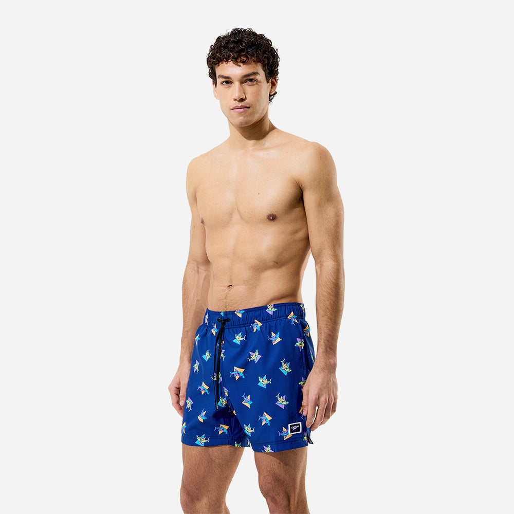 Quần Bơi Nam Speedo Print Redondo Edge 16 Inch - Xanh Dương - Supersports Vietnam