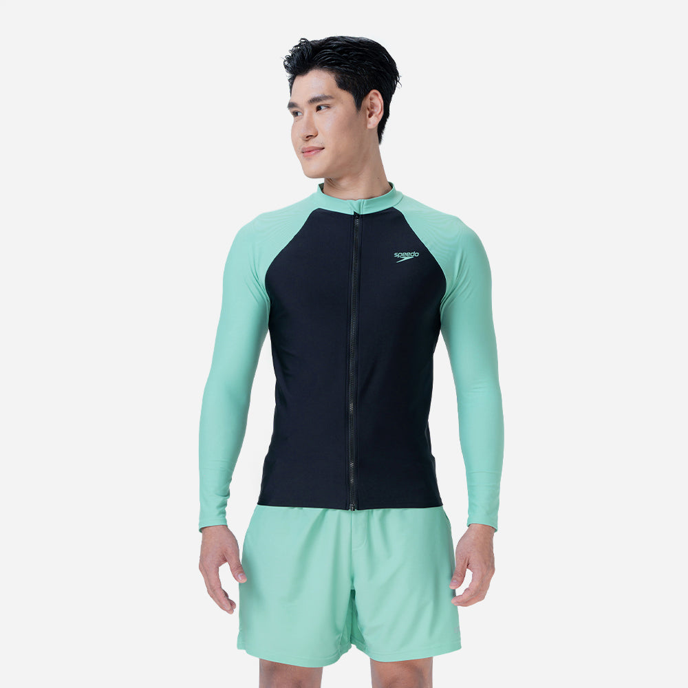 Áo Bơi Chống Nắng Nam Speedo Sun Protection - Xanh Mint - Supersports Vietnam