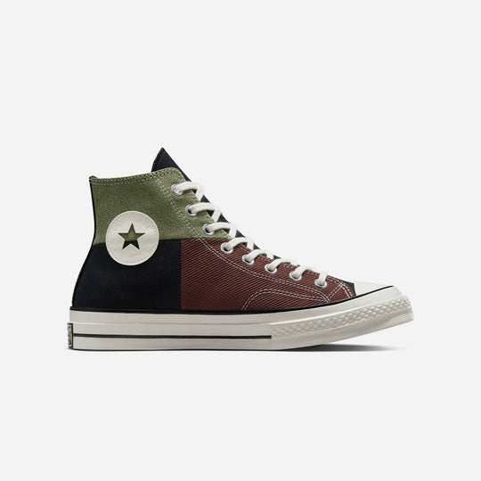 Men's Converse Chuck 70 Crafted Patchwork Sneakers - Black