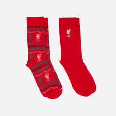 Vớ Thể Thao Lfc Fairisle (2 Packs) - Đỏ